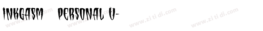 Inkgasm   Personal U字体转换